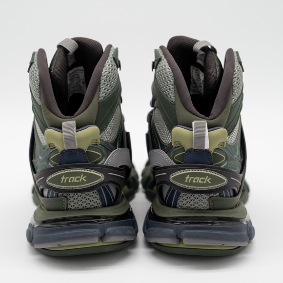 size 39 - Balenciaga Track Hike Boots High Grey Green Khaki - Picture 5 of 14